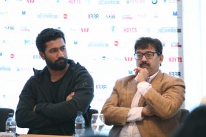 vicky-kaushal-and-writer-of-sanju-abhijat-joshi