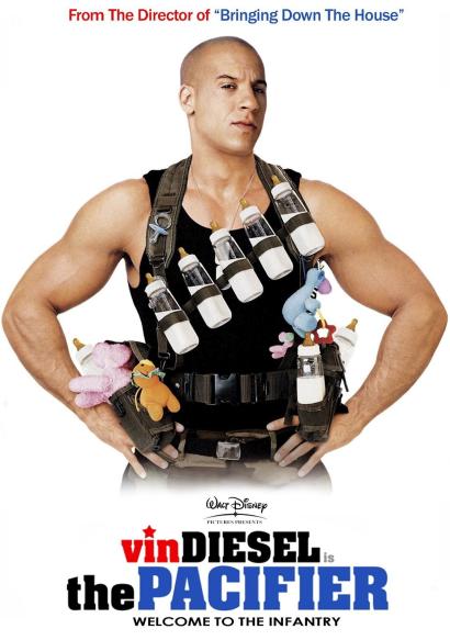 Vin Diesel as Lieutenant Shane Wolfe in The Pacifier