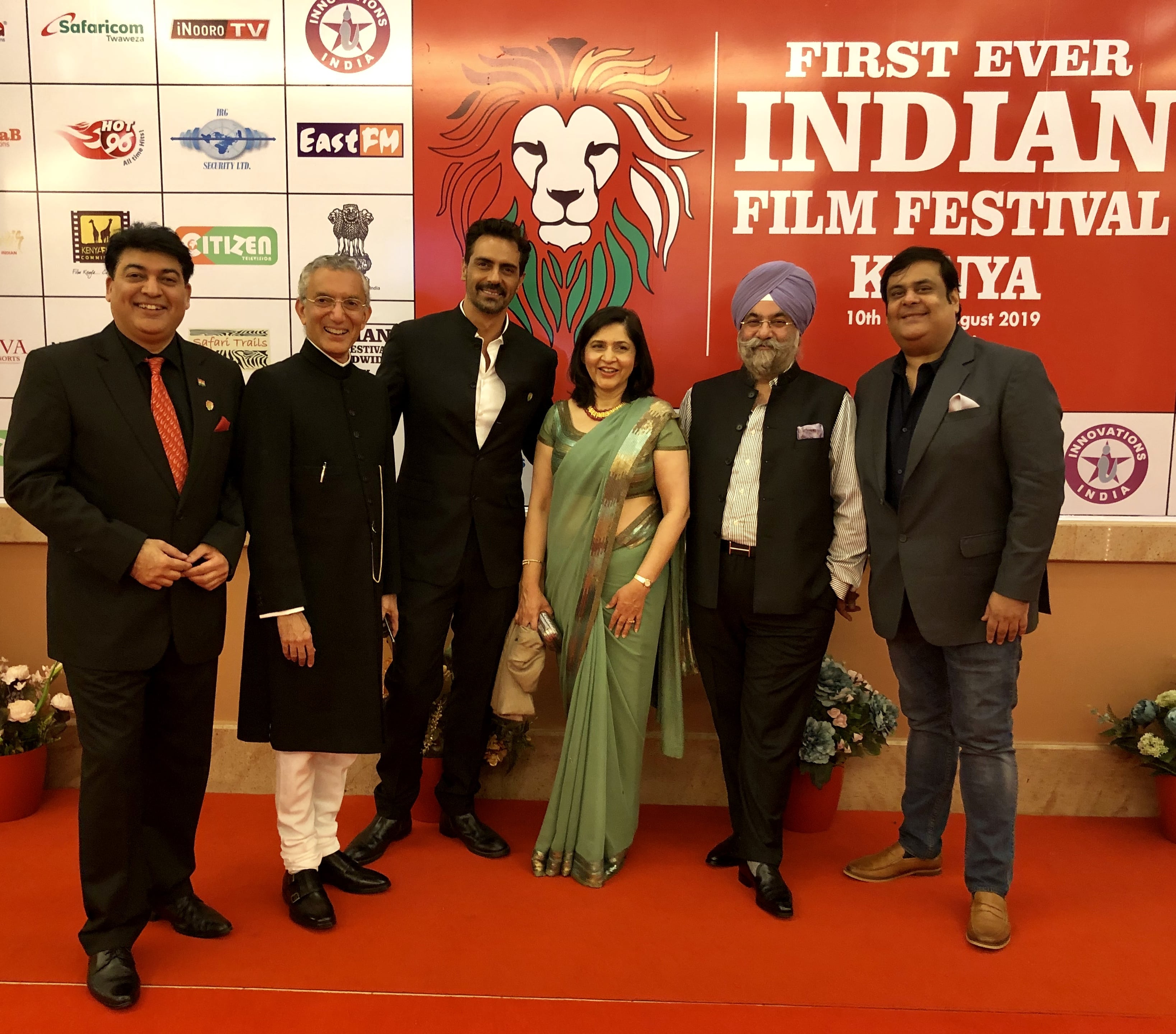 Raju Chadha, Arjun Rampal & Rahul Mittra Felicitated At The Indian Film Festival Kenya