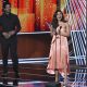 Jamie Chung and Adam Rodriguez look on from left as Priyanka Chopra accepts the award for favorite TV drama actress at the People's Choice Awards at the Microsoft Theater on Wednesday, Jan. 18, 2017, in Los Angeles. (Photo by Vince Bucci/Invision/AP)