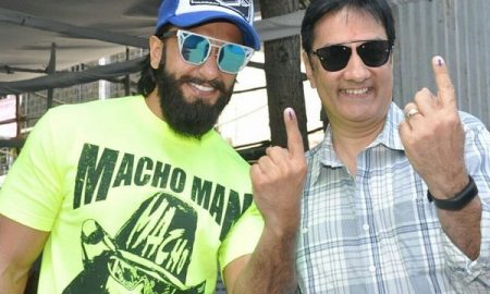 ranveer-singh-and-father-cast-votes-for-bmc-elections