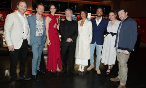 Nathaniel Dean, Michael Fassbender, Katherine Waterston, Ridley Scott, Carmen Ejogo, Jussie Smollett, Amy Seimetz and Danny McBride at the world famous Chinese Theater.