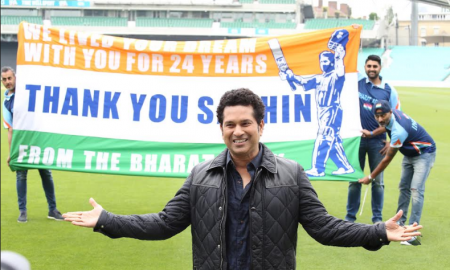 Sachin at Kia Oval