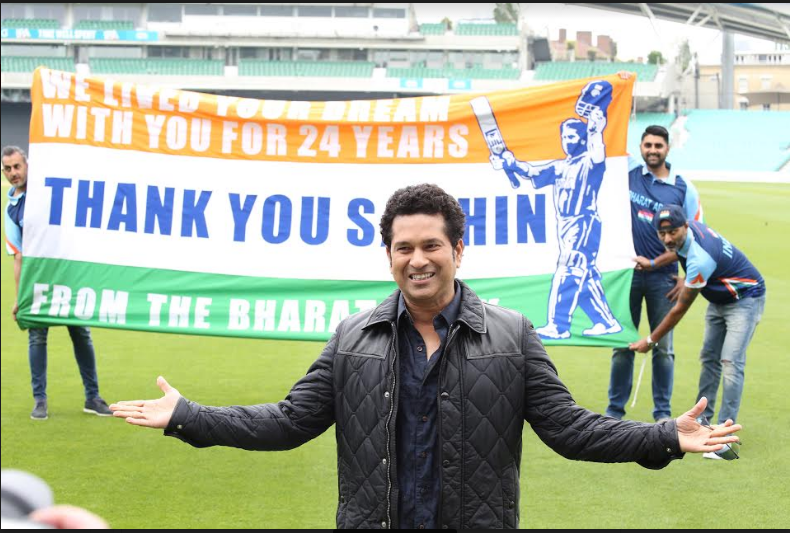 Sachin at Kia Oval