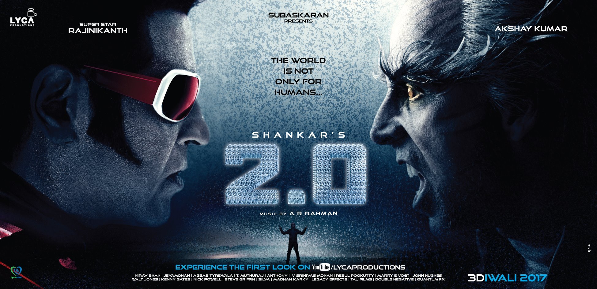 2.0 first look rajinikanth and akshay kumar