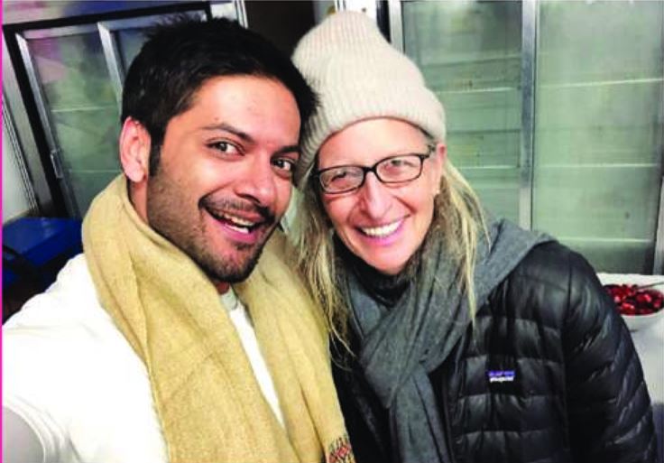 ali fazal with annie lebowitz