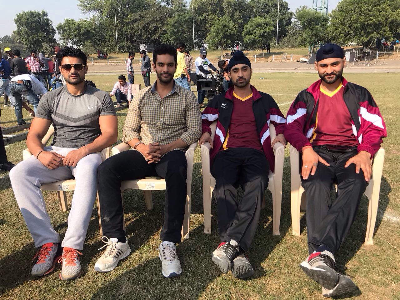 from-left-bikramjeet-singh-angad-bedi-diljit-dosanjh-and-sandeep-singh-on-the-sets-of-soorma