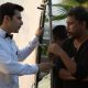 Shoojit Sircar and varun dhawan on sets