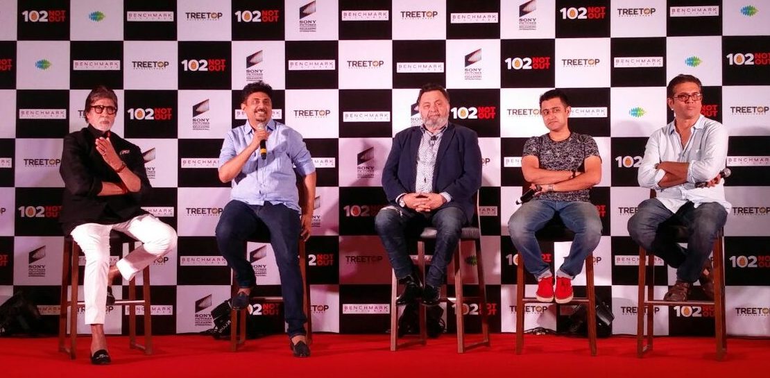 Amitabh Bachchan, Rishi Kapoor, Umesh Shukla at 102 Not Out Press Conference