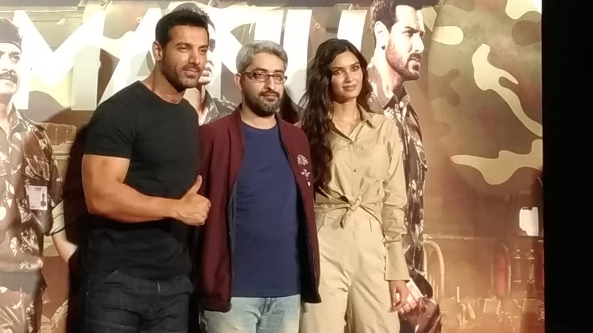 John Abraham, Diana Penty, Abhishek Sharma at the Parmanu Trailer launch