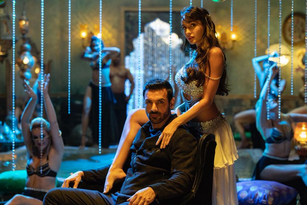 John Abraham & Nora Fatehi in the recreation of Dilbar