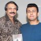 author-chaitanya-padukone-presents-a-copy-of-rd-burmania-to-celebrated-singer-actor-sonu nigam