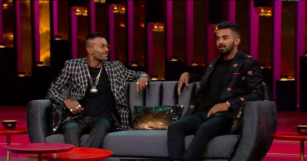 Hardik Pandya and KL Rahul on Koffee With Karan