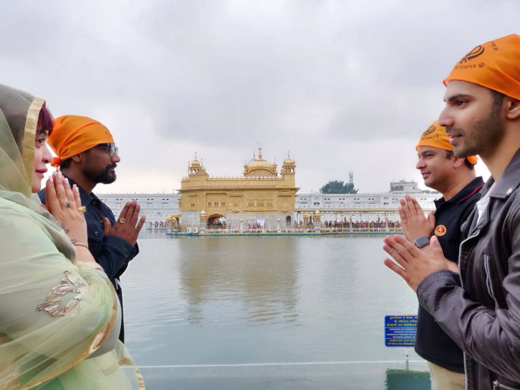 Varun Dhawan, Bhushan Kumar, Remo DSouza and Lizelle D’Souza in Amritsar