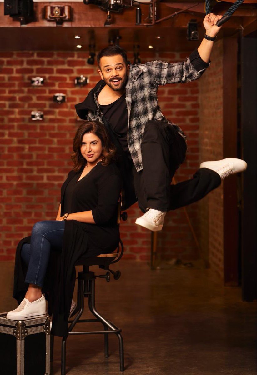 Rohit Shetty and Farah Khan