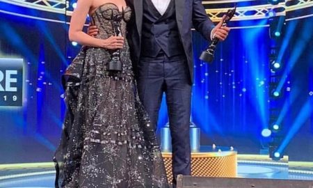 Ranbir Kapoor and Alia Bhatt at Filmfare 2019