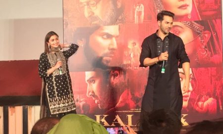 Varun Dhawan & Alia Bhatt at the song launch of First Class from Kalank