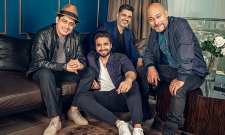 Jackky Bhagnani with Nitin Kakkar, Rahil Barve and Vijay Lalwani