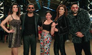 Tulsi Kumar with Diana Penty, Suniel Shetty, Raveena Tandon, Badshah